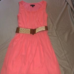 Peachy coral dress